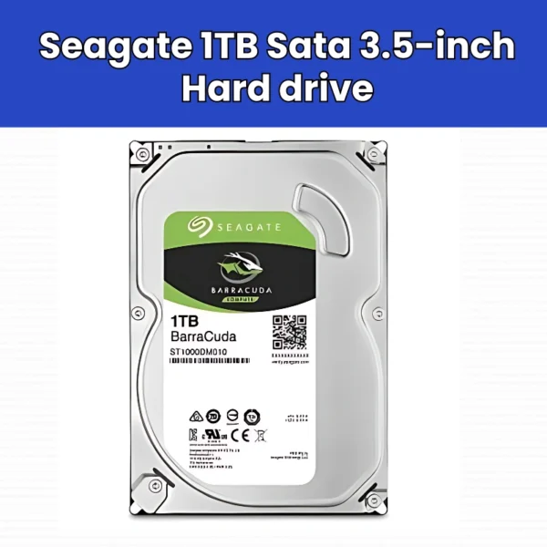 Seagate 1TB Sata 3.5-inch Desktop Barra Cuda Hard disk