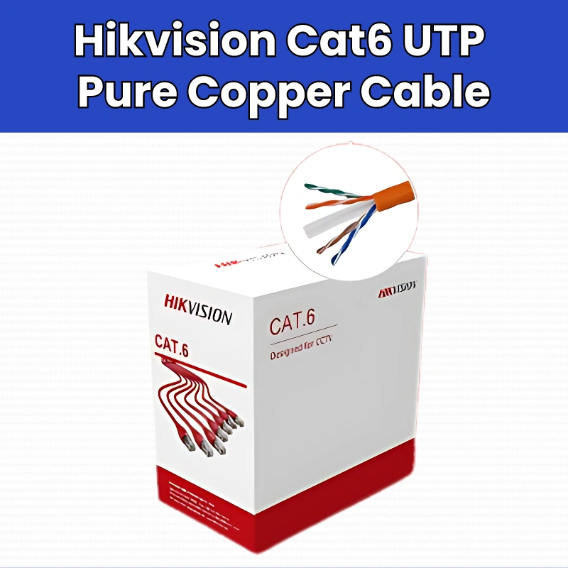Hikvision Cat6 UTP Pure Copper Cable